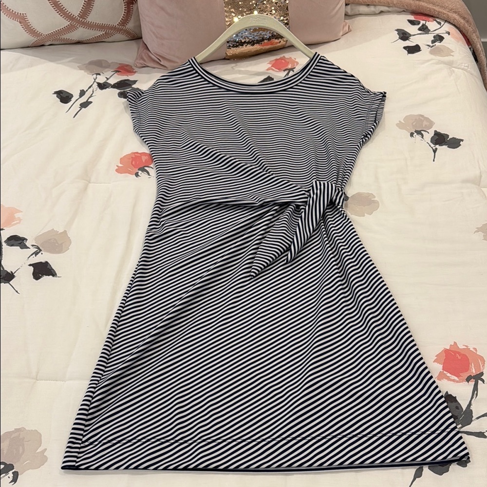 Striped Black and White Dress